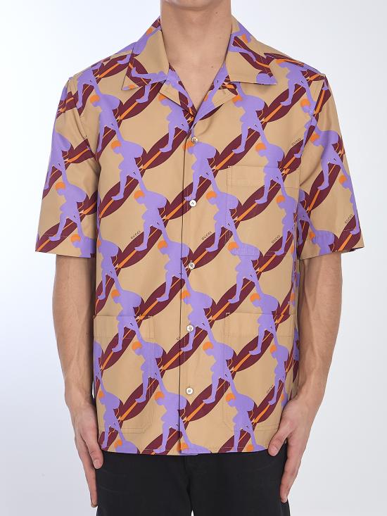 25SS 구찌 반팔 셔츠 821498 YELLOW