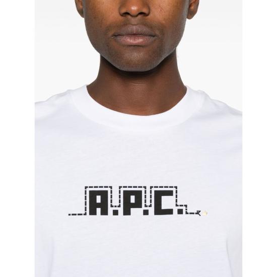 25SS 아페쎄 반팔 티셔츠 COHBWM26502AAB WHITE DOM - A.P.C.