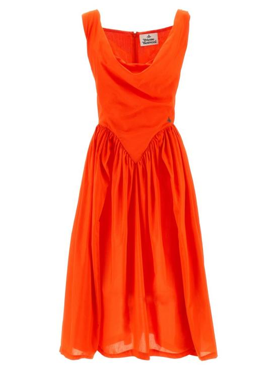25SS 비비안웨스트우드 미디 원피스 1101032ZW012UF405 ORANGE