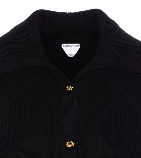 25SS 보테가베네타 가디건 829580V59X01000 Black - BOTTEGA VENETA