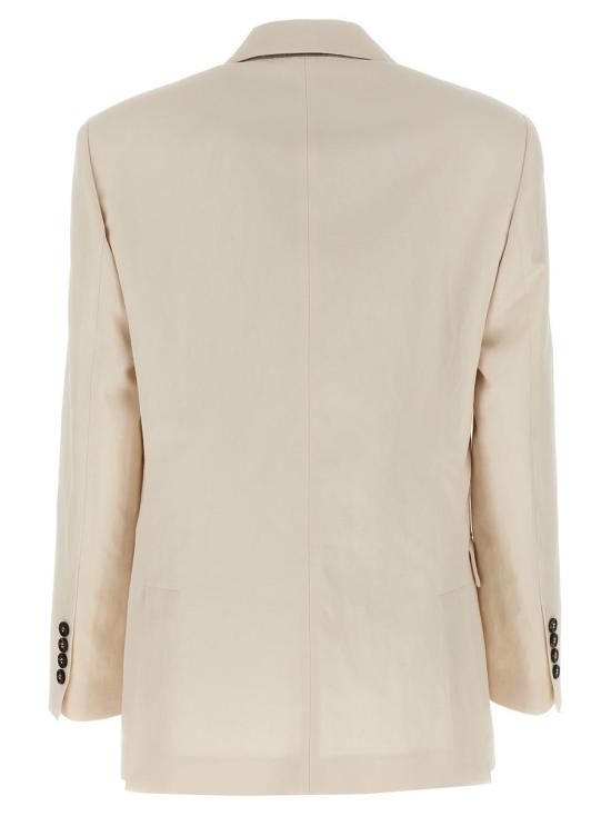 25SS 브루넬로 쿠치넬리 아우터 MH5447020C9002 WHITE - BRUNELLO CUCINELLI