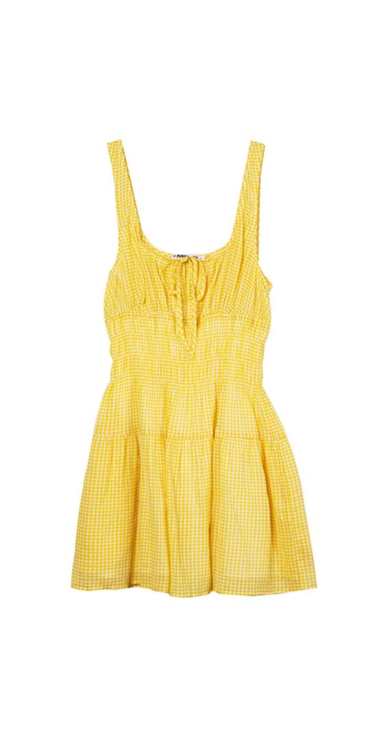  차오 루시아 숏 원피스 Ciao Lucia Gianluca 드레스 썬 깅엄 - CIAO LUCIA