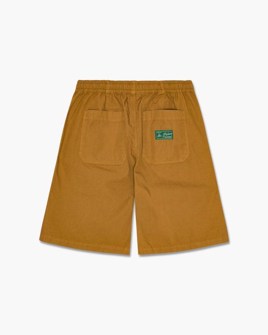  팜즈 숏팬츠 Palmes Cotton Ripstop 반바지 마호가니 - PALMES