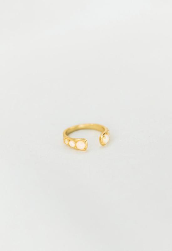  Nicole Kwon Concept Store 반지 Ss Jewelry 문스톤 링 14K 골드 베르메일