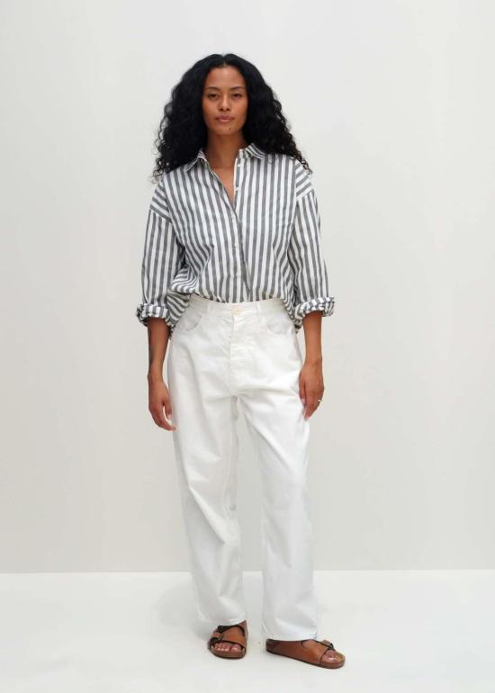  제시 캄 데님 팬츠 제시 캠 캘리포니아 와이드 진 솔트 화이트