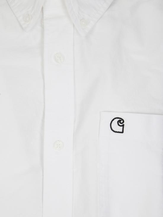 25SS 칼하트 WIP 반팔 셔츠 I031454 00AXX WHITE BLACK - CARHARTT WIP