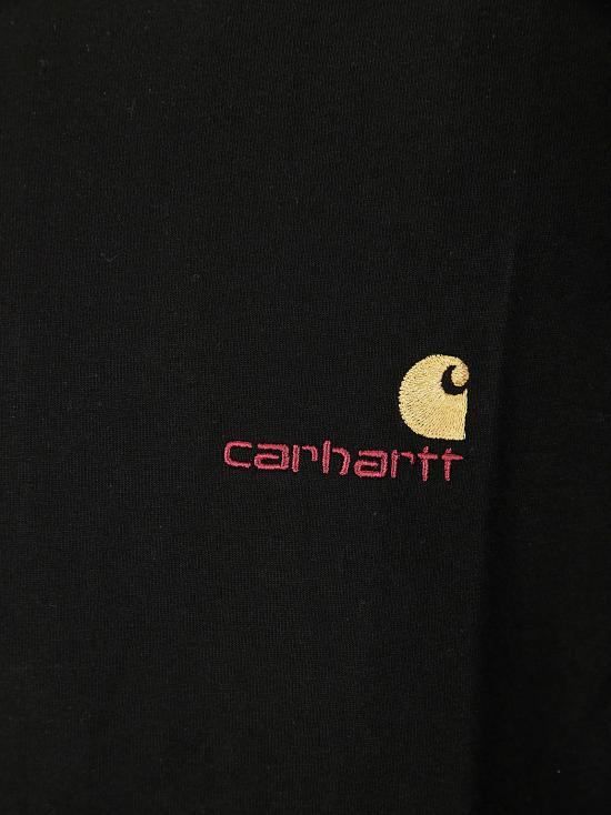 26SS 칼하트 WIP 아메리칸 스크립트 롱슬리브 티셔츠 I029955 89XX BLACK - CARHARTT WIP