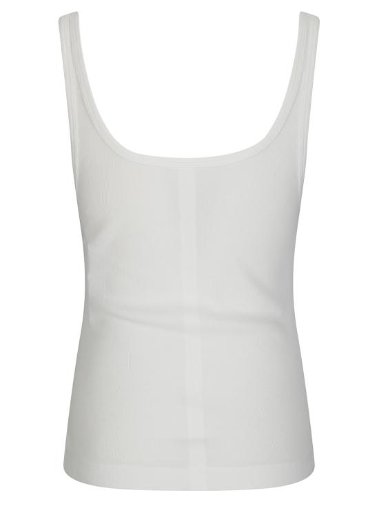 25SS MM6 메종마르지엘라 민소매 티셔츠 S52NL0070M20054 101 OFF WHITE - MM6 MAISON MARGIELA