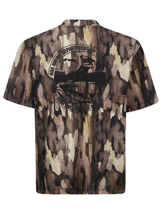 25SS 로아 반팔 티셔츠 RBMW0440JY43 GRN0027 CAMOUFLAGE - ROA