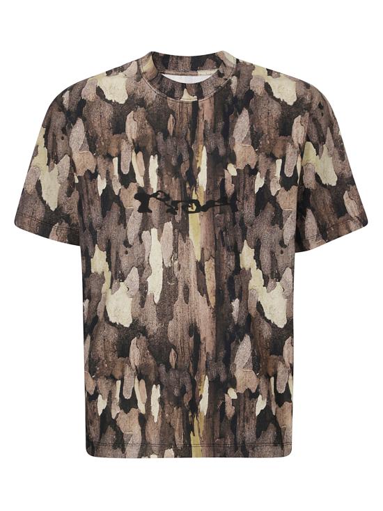 25SS 로아 반팔 티셔츠 RBMW0440JY43 GRN0027 CAMOUFLAGE