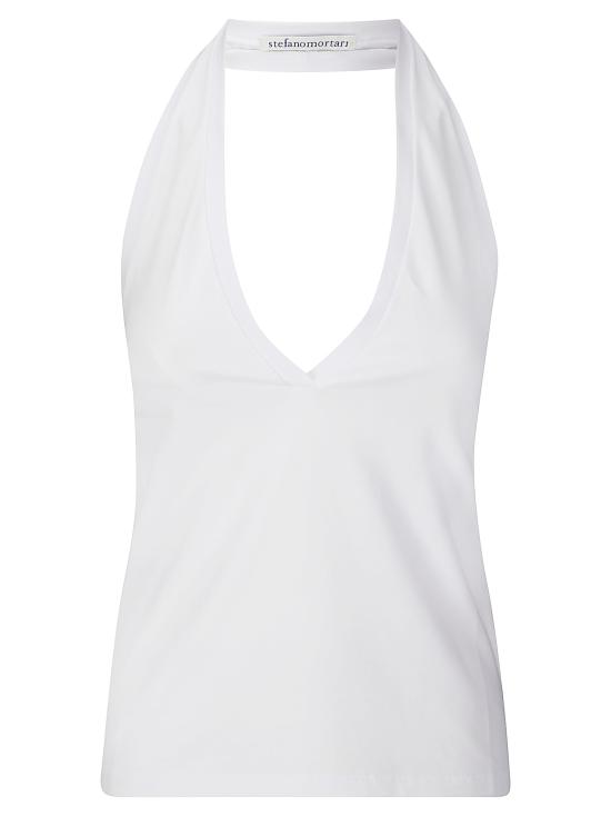 25SS 스테파노 모타리 반팔 티셔츠 U6010 1 WHITE