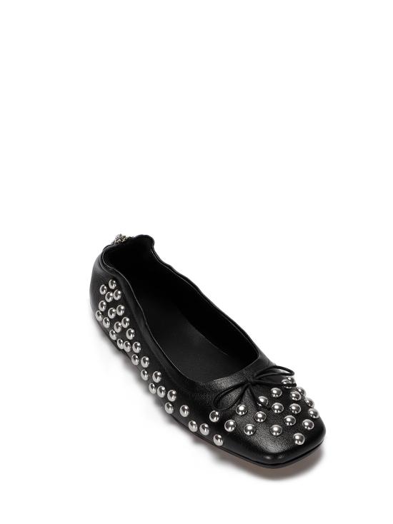 25SS 골든구스 플랫 슈즈 GWF00867F006944 90179 BLACK SILVER - GOLDEN GOOSE