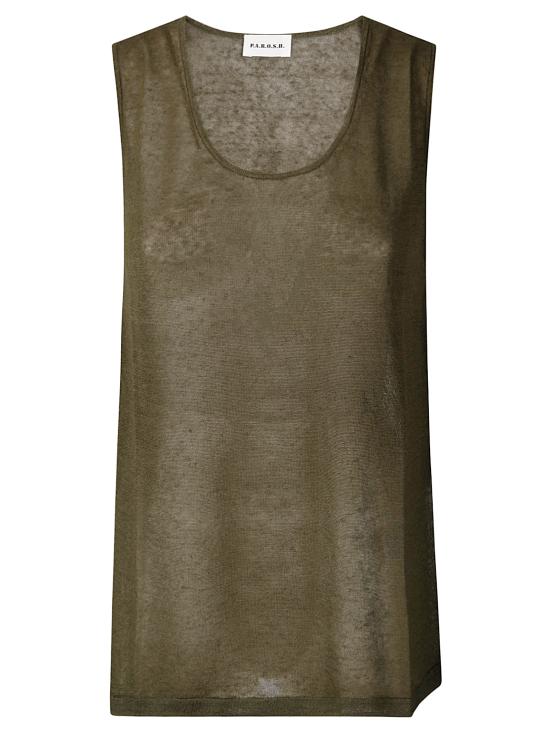 25SS 파로쉬 민소매 티셔츠 D540887BABYLON 007 OLIVE GREEN