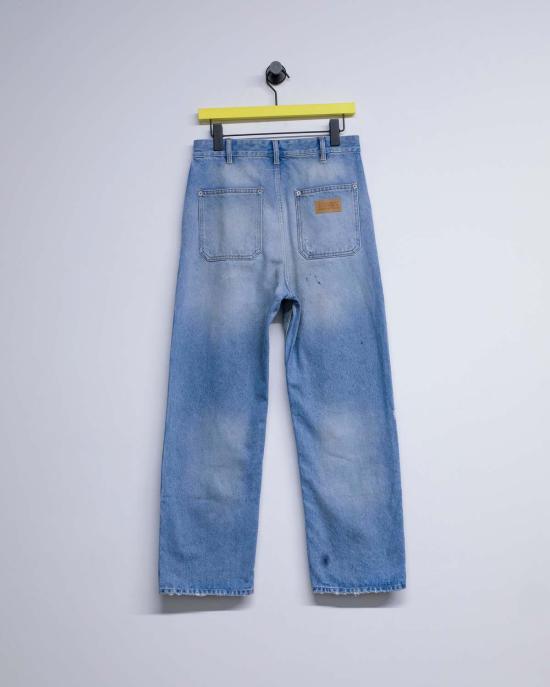  MM6 메종마르지엘라 데님 팬츠 Mm6 메종 마르지엘라 디스트레스드 5포켓 진 블루 - MM6 MAISON MARGIELA