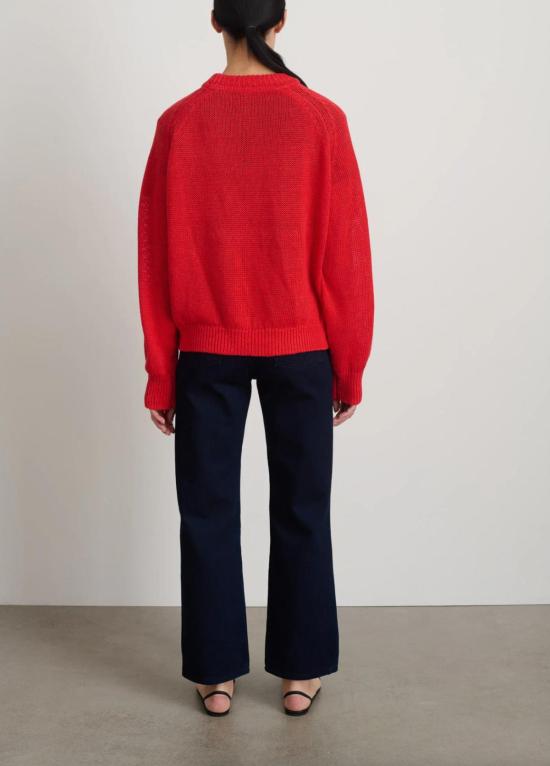  비사이드 풀오버 B 사이드 린드 니트 크루 제라늄 - B SIDES