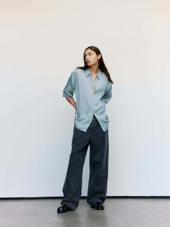  아워레가시 반팔 셔츠 우리의 유산 비욘드  지오 스트라이프 - OUR LEGACY