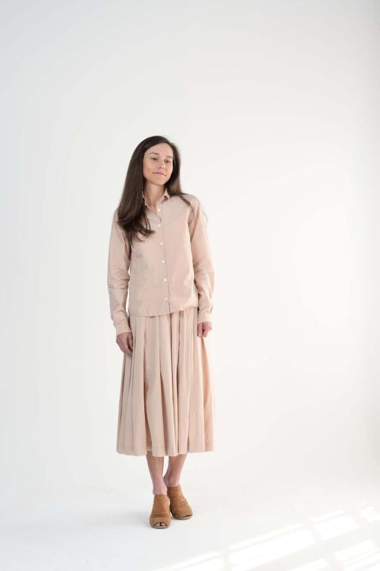  버그파벨 블라우스 베르그파벨 티롤 셔츠 더스티 핑크 - BERGFABEL