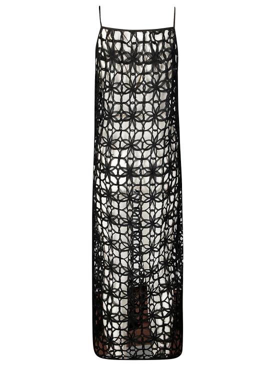 25SS 스테파노 모타리 롱 원피스 U6201 6 BLACK - STEFANO MORTARI