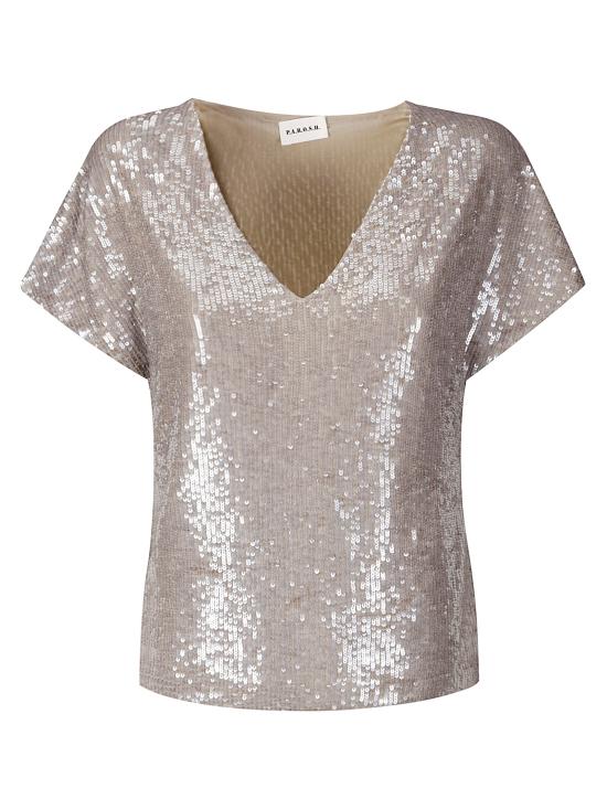 25SS 파로쉬 반팔 티셔츠 D311645GONG 018 GREY MELANGE CHIAR