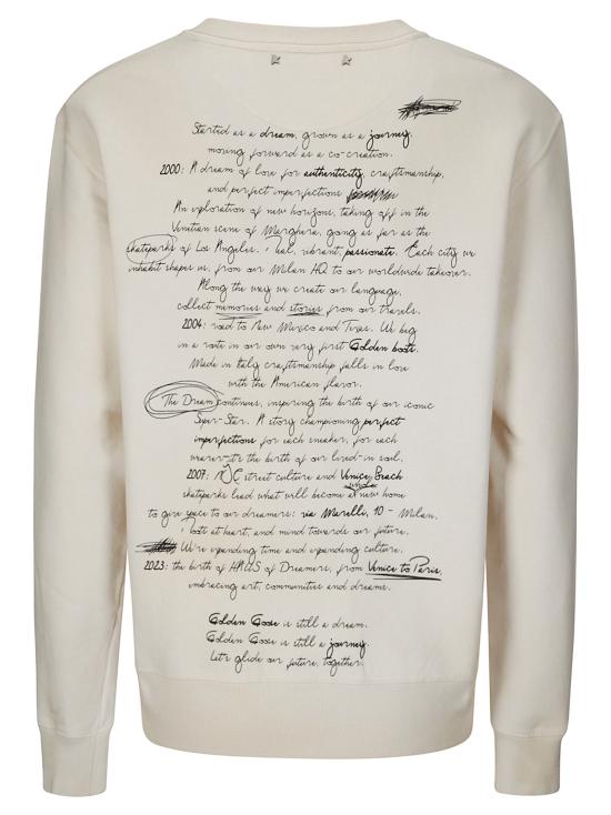 25SS 골든구스 긴팔 티셔츠 GWP01223P001894 11421 HERITAGE WHITE BLACK - GOLDEN GOOSE