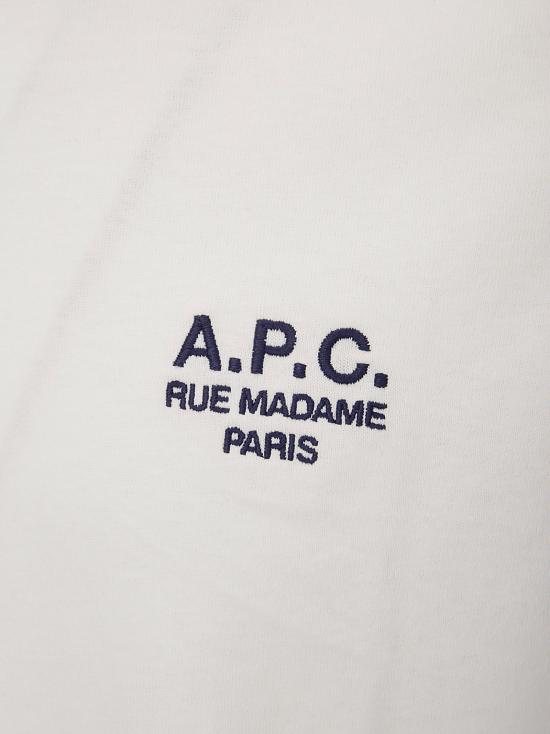 26SS 아페쎄 반팔 티셔츠 COHBUM26388 TAE WHITE DARK NAVY - A.P.C.