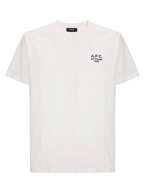 26SS 아페쎄 반팔 티셔츠 COHBUM26388 TAE WHITE DARK NAVY