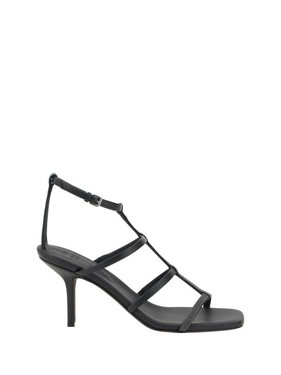 25SS 브루넬로 쿠치넬리 샌들 MZSKC2982 C101 BLACK