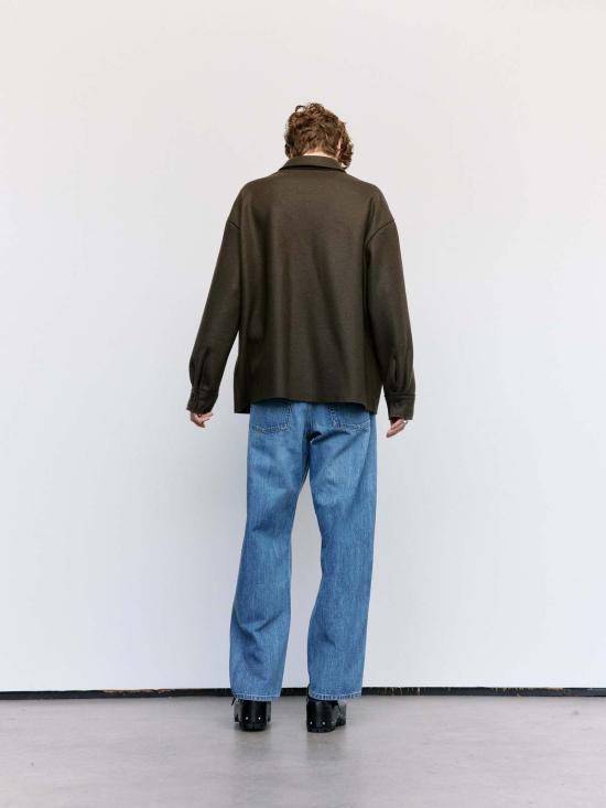  질샌더 긴팔 셔츠 질 샌더 피클 더블 페이스 컴팩트 울 - JIL SANDER