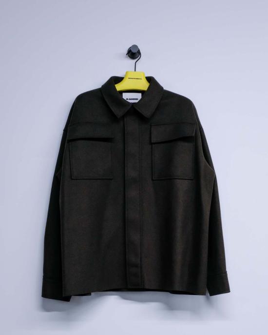  질샌더 긴팔 셔츠 질 샌더 피클 더블 페이스 컴팩트 울 - JIL SANDER