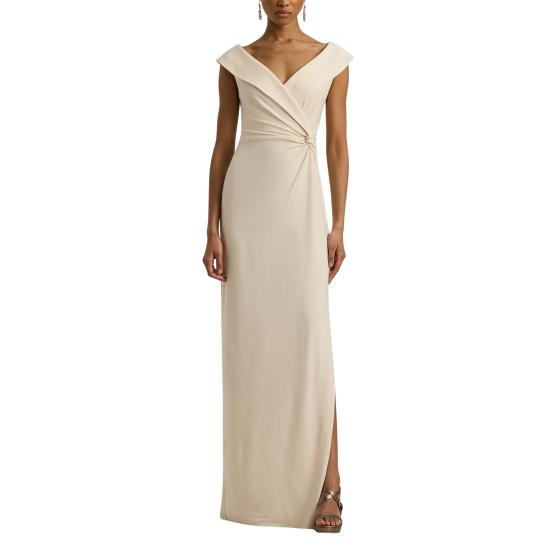 25SS 랄프 로렌 롱 원피스 253863940003 MASCARPONE CREAM - RALPH LAUREN