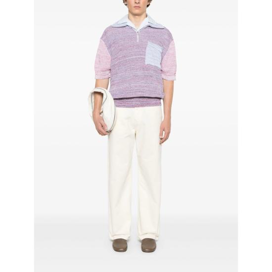 25SS 페데리코 시나 반팔 티셔츠 FCS25 KTP05 01 AMARE BLUE RED - FEDERICO CINA