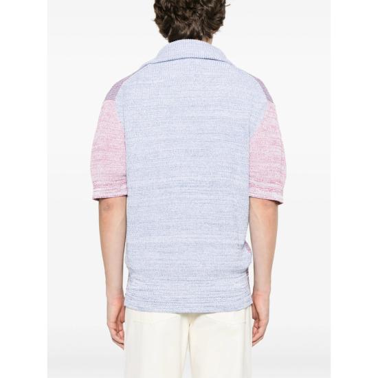 25SS 페데리코 시나 반팔 티셔츠 FCS25 KTP05 01 AMARE BLUE RED - FEDERICO CINA