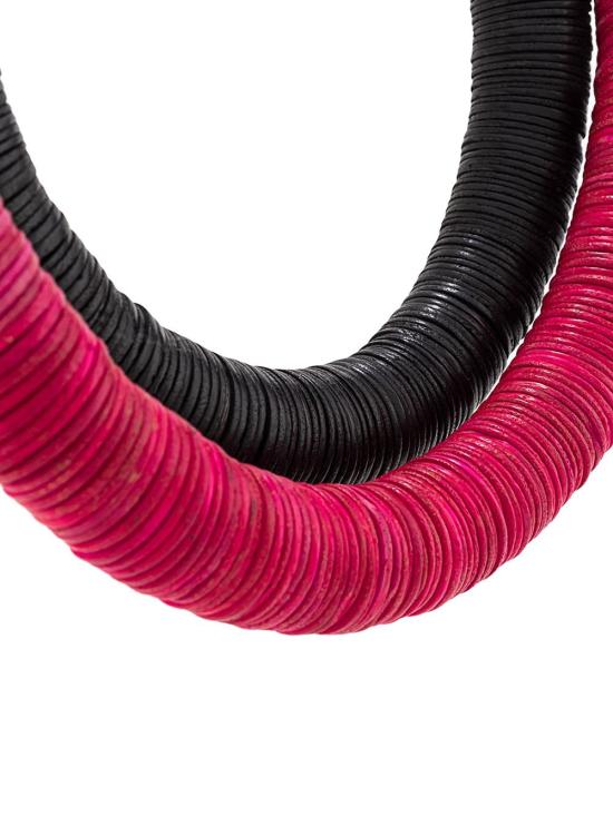 25SS 머니스 목걸이/팬던트 24708A BLACK ACACIA FUXIA - MONIES