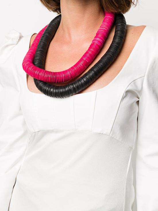 25SS 머니스 목걸이/팬던트 24708A BLACK ACACIA FUXIA - MONIES