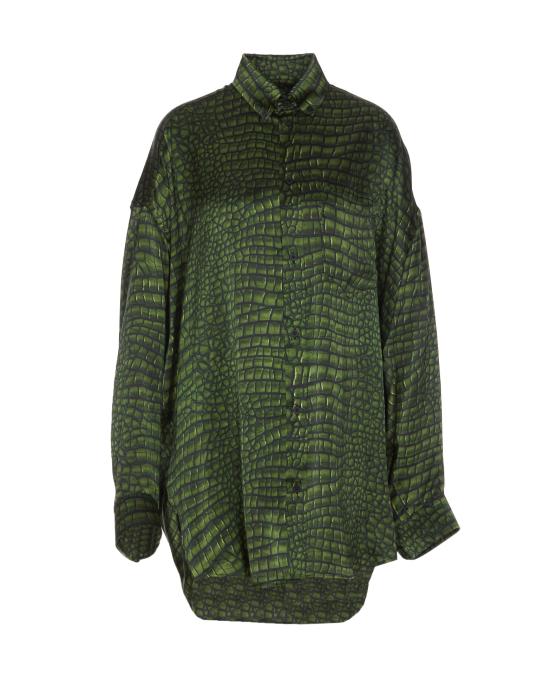 25SS 발렌시아가 셔츠 814121 TRLC73001 Green