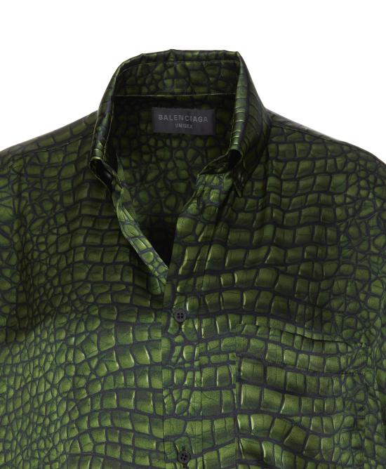25SS 발렌시아가 셔츠 814121 TRLC73001 Green - BALENCIAGA