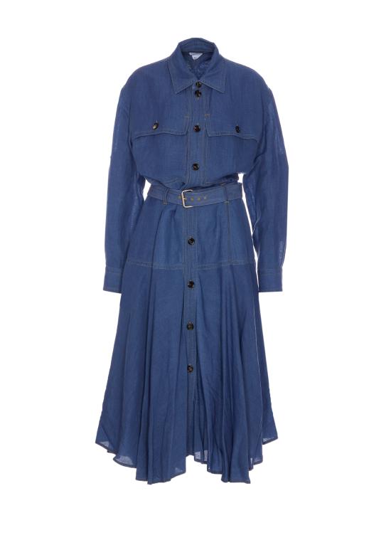 25SS 보테가베네타 미디 원피스 808563 V4CX04000 Blue