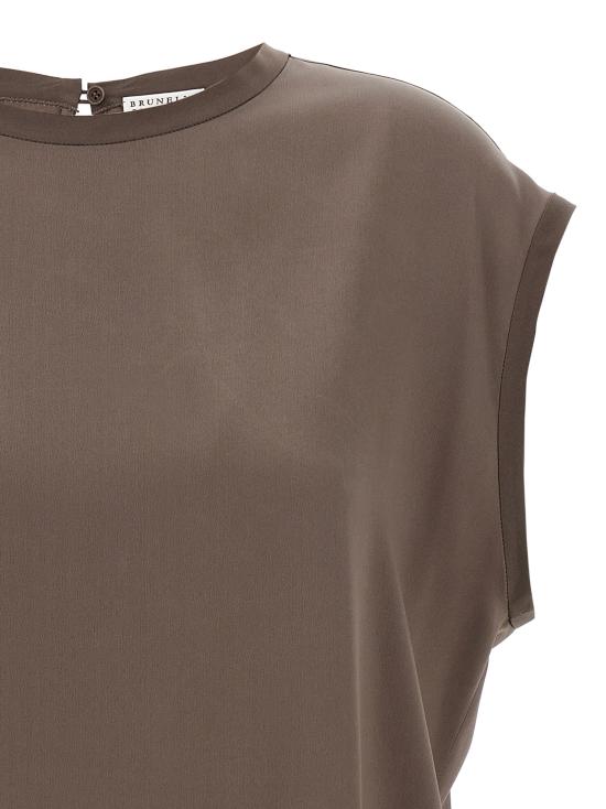25SS 브루넬로 쿠치넬리 블라우스 M0C59EH500C2925 Brown - BRUNELLO CUCINELLI