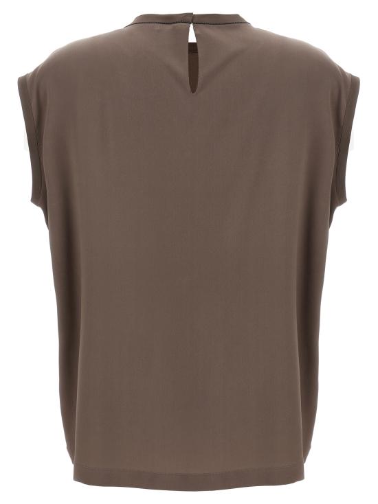 25SS 브루넬로 쿠치넬리 블라우스 M0C59EH500C2925 Brown - BRUNELLO CUCINELLI