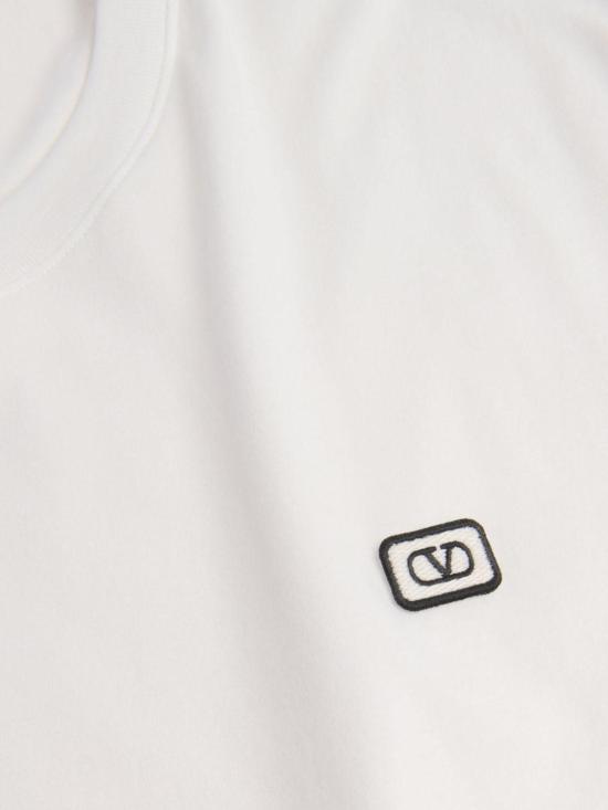 25SS 발렌티노 가라바니 반팔 티셔츠 6V3MG10VAQ8A03 Cream - VALENTINO GARAVANI