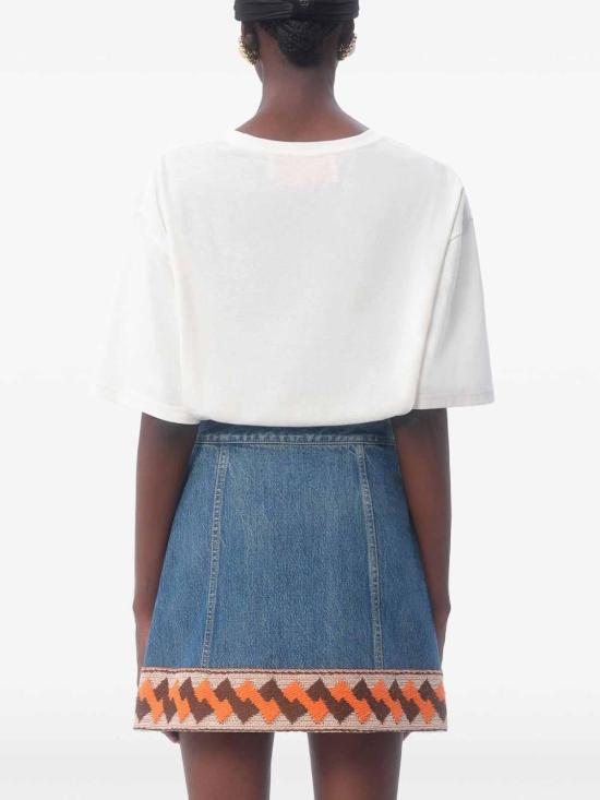 25SS 발렌티노 가라바니 반팔 티셔츠 6B3MG24H95WA03 Cream - VALENTINO GARAVANI