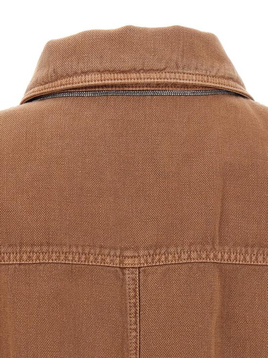 25SS 브루넬로 쿠치넬리 셔츠 ML996FX726C2867 BROWN - BRUNELLO CUCINELLI