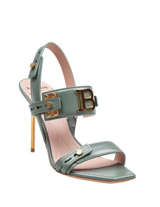25SS 발망 힐/펌프스 EN1UH086LVIT 7DU VERT - BALMAIN