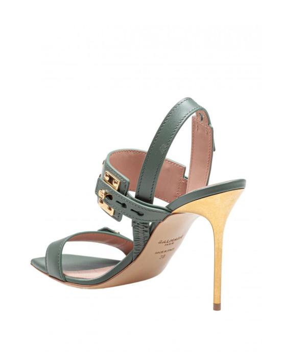 25SS 발망 힐/펌프스 EN1UH086LVIT 7DU VERT - BALMAIN