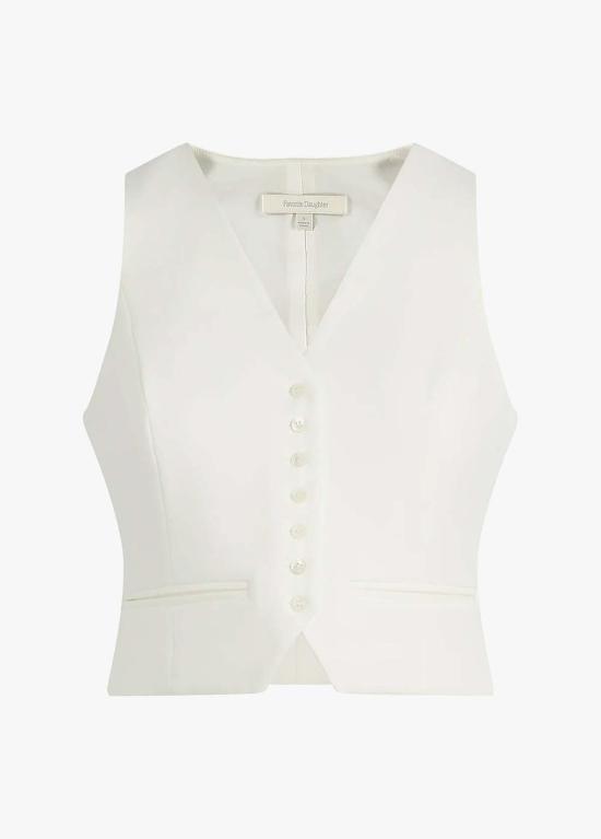  페이보릿 도우터 베스트 사랑하는 딸 사랑하는 조끼 아이보리 - FAVORITE DAUGHTER