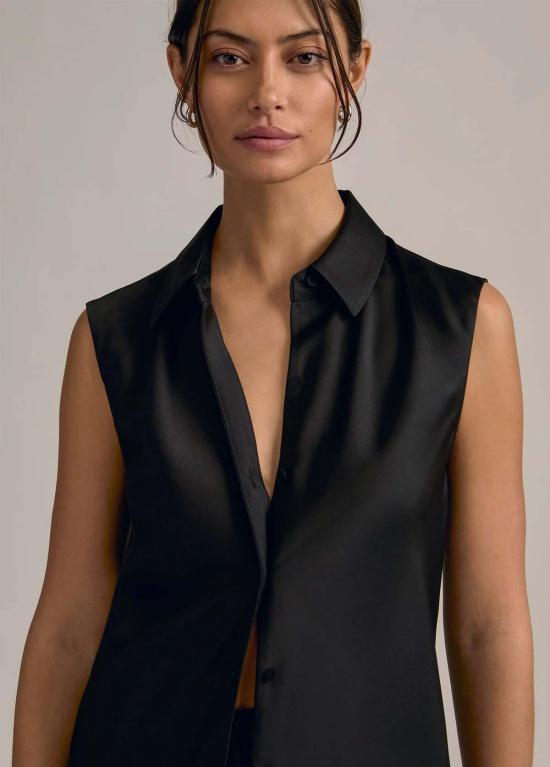  페이보릿 도우터 블라우스 사랑하는 딸 아가사 탑 블랙 - FAVORITE DAUGHTER