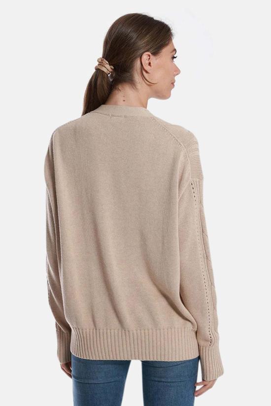  미니 로즈 가디건 코튼 캐시미어 오버사이즈 카디건 브라운 슈거 - MINNIE ROSE