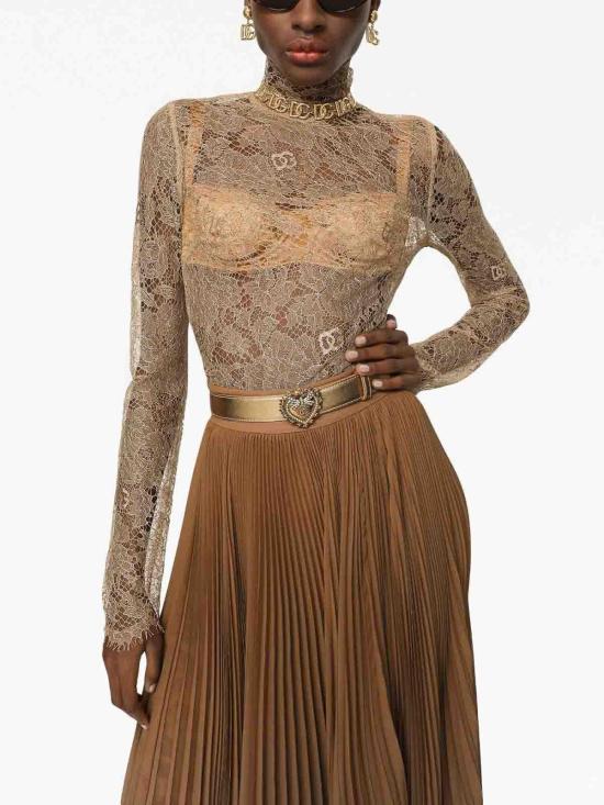  돌체앤가바나 긴팔 티셔츠 F779HTFL9ADM0265 Beige - DOLCE & GABBANA