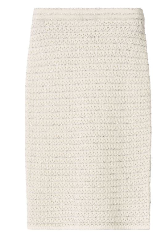 25SS 파비아나 필리피 미디 스커트 GND275F788L353 0142 White