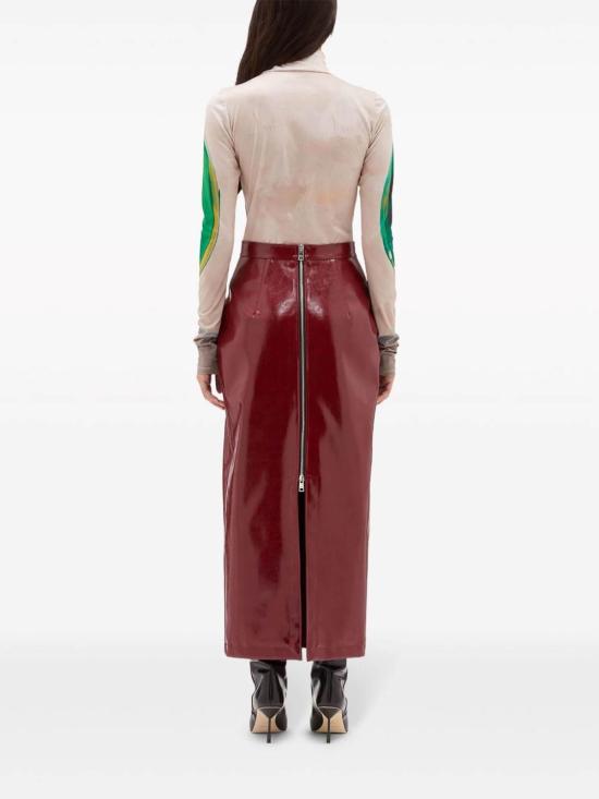  엠에스지엠 스커트 3742MDD0424780020 Dark Red - MSGM